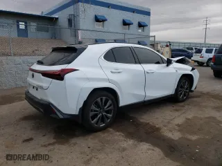 2024 Lexus UX with VIN JTHB9JBH4R2079566, listed as a Copart auction lot 45764985 with 12,924 mi miles and Salvage Title. Bid and sale history available at carsss.com. Image 3.