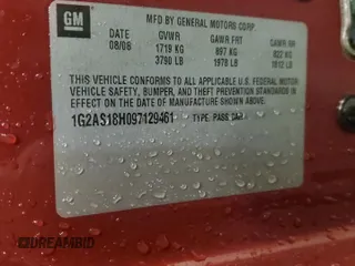 2009 Pontiac G5 z VIN 1G2AS18H097129461, wystawiony jako Copart lot #49798625 z przebiegiem Nie podano mil oraz Nie do naprawy • Non repairable. Historia ofert i sprzedaży dostępna na DreamBid. Obrazek 13.