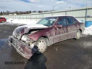 1998 Mercedes-Benz C 230/260/280/320 with VIN WDBHA23G5WA537419, listed as a Copart auction lot 88290375 with 150,179 mi miles and Salvage Title. Bid and sale history available at carsss.com. Image 1.