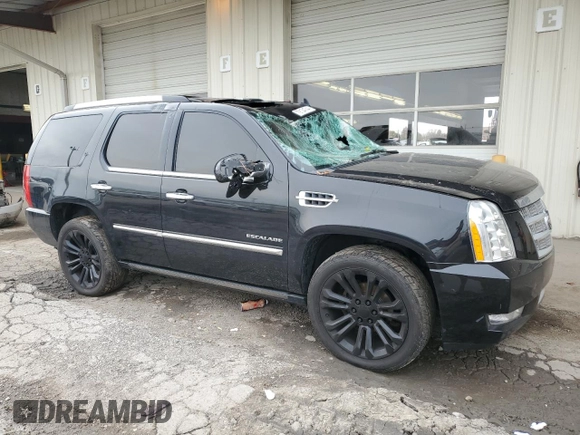 2013 Cadillac Escalade Platinum Edition with VIN 1GYS4DEF8DR133652, listed as a Copart auction lot 79134744 with 0 mi miles and Salvage Title. Bid and sale history available at carsss.com. Image 4.