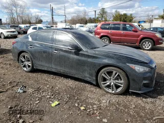 2021 Infiniti Q50 Signature Edition с VIN JN1EV7CR8MM755277, выставлен на аукционе Copart как лот 44568045 с пробегом 35 099 миль миль и Списание • Salvage title. История ставок и продаж доступна на DreamBid. Изображение 4.