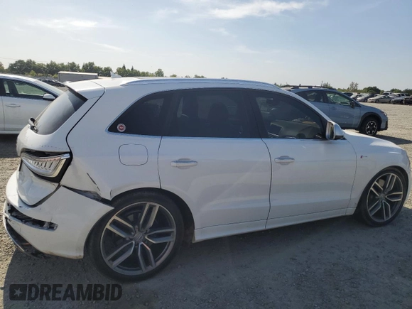 2015 Audi SQ5 Prestige z VIN WA1VGAFPXFA096132, wystawiony jako Copart lot #55285805 z przebiegiem 131 367 mil mil oraz Szkoda całkowita • Salvage title. Historia ofert i sprzedaży dostępna na DreamBid. Obrazek 3.