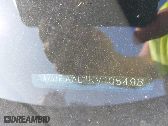 2019 Mazda 3 w/Select with VIN 3MZBPAAL1KM105498, listed as a IAAI auction lot 41601386 with 113,203 mi miles. Bid and sale history available at carsss.com. Image 9.