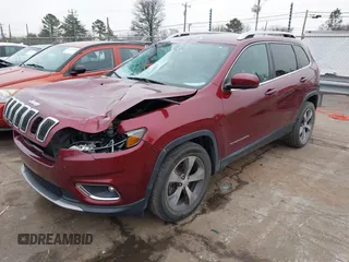2020 Jeep Cherokee Limited with VIN 1C4PJLDB0LD570909, listed as a IAAI auction lot 41293813 with 61,492 mi miles. Bid and sale history available at carsss.com. Image 17.