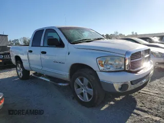 2007 Dodge 1500 ST with VIN 1D7HU18P77J517398, listed as a Copart auction lot 75881114 with 195,380 mi miles and Salvage Title. Bid and sale history available at DreamBid. Image 4.