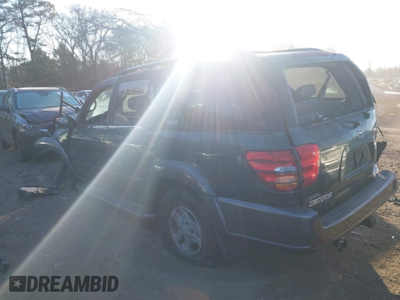 2003 Toyota Sequoia SR5 with VIN 5TDBT44A03S193701, listed as a IAAI auction lot 41288236 with 67,531 mi miles and . Bid and sale history available at DreamBid. Image 3.
