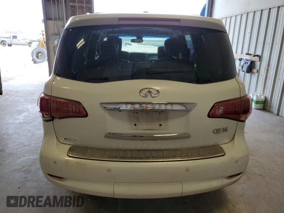 2013 Infiniti QX56 with VIN JN8AZ2NF7D9550997, listed as a Copart auction lot 49058135 with 183,369 mi miles and Salvage Title. Bid and sale history available at carsss.com. Image 6.
