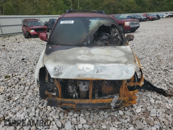 2007 Kia Sedona EX with VIN KNDMB233076142093, listed as a Copart auction lot 73549534 with 0 mi miles and Non Repairable. Bid and sale history available at carsss.com. Image 5.