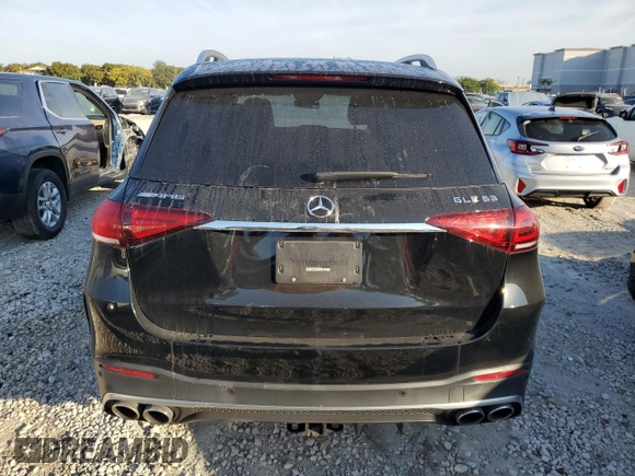 2023 Mercedes-Benz GLE 53 AMG with VIN 4JGFB6BB5PA909969, listed as a Copart auction lot 42283405 with 19,033 mi miles and Salvage title. Bid and sale history available at DreamBid. Image 6.