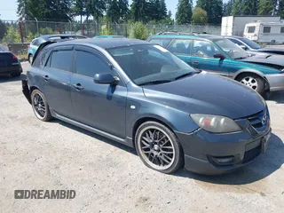 2008 Mazda 3 Mazdaspeed3 Sport with VIN JM1BK34L781164182, listed as a IAAI auction lot 42778209 with 139,653 mi miles and . Bid and sale history available at DreamBid. Image 1.