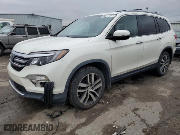 2017 Honda Pilot Touring with VIN 5FNYF6H96HB050311, listed as a Copart auction lot 80717244 with 88,696 mi miles and Salvage Title. Bid and sale history available at carsss.com. Image 1.