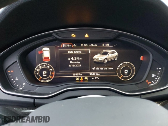 2019 Audi Q5 Premium Plus with VIN WA1BNAFY9K2079103, listed as a Copart auction lot 36428763 with 16,957 mi miles. Bid and sale history available at carsss.com. Image 9.
