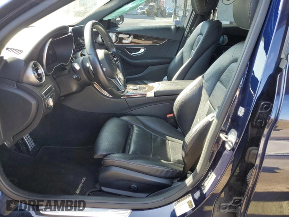 2020 Mercedes-Benz C 300 with VIN WDDWF8DB3LR530908, listed as a Copart auction lot 58015975 with 60,818 mi miles and Salvage title. Bid and sale history available at DreamBid. Image 7.
