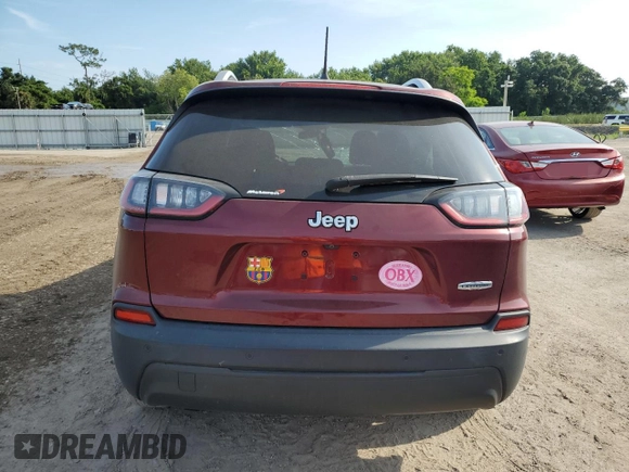 2019 Jeep Cherokee Latitude Plus with VIN 1C4PJLLB6KD110234, listed as a Copart auction lot 58805183 with 34,975 mi miles and Salvage title. Bid and sale history available at DreamBid. Image 6.