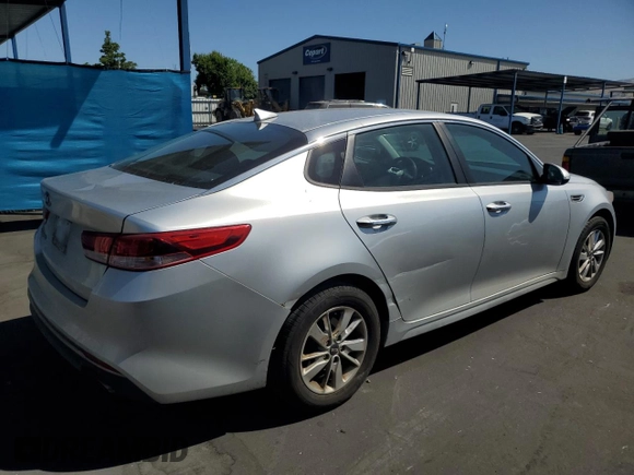 2017 Kia Optima LX with VIN 5XXGT4L38HG148801, listed as a Copart auction lot 59419655 with 57,092 mi miles and Salvage title. Bid and sale history available at DreamBid. Image 3.