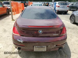 2009 BMW 6 Series 650i z VIN WBAEA53579CV92240, wystawiony jako Copart lot #60445155 z przebiegiem Nie podano mil oraz Czysty tytuł • Clean title. Historia ofert i sprzedaży dostępna na DreamBid. Obrazek 6.