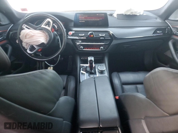 2020 BMW M5 Competition with VIN WBSJF0C08LCD66155, listed as a Copart auction lot 46107325 with 56,185 mi miles and Salvage Title. Bid and sale history available at carsss.com. Image 8.