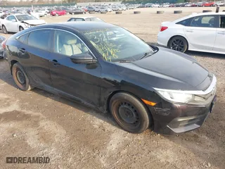 2018 Honda Civic Sedan LX with VIN 19XFC2F57JE207641, listed as a IAAI auction lot 42027628 with 81,044 mi miles. Bid and sale history available at carsss.com. Image 1.