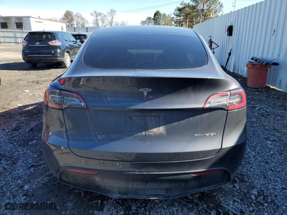 2023 Tesla Model Y Long Range with VIN 7SAYGDEE0PF684251, listed as a Copart auction lot 49074725 with 0 mi miles and Salvage Title. Bid and sale history available at carsss.com. Image 6.