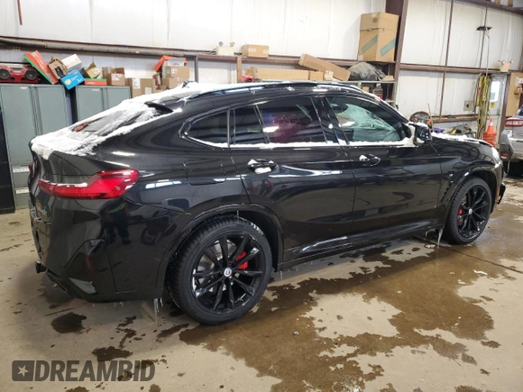 2023 BMW X4 M40i with VIN 5UX43DT0XP9P34421, listed as a Copart auction lot 44018155 with 28,544 mi miles and Salvage Title. Bid and sale history available at carsss.com. Image 3.