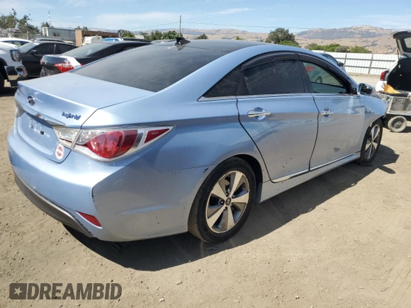 2012 Hyundai Sonata Hybrid with VIN KMHEC4A4XCA040859, listed as a Copart auction lot 63808295 with 110,339 mi miles and Salvage title. Bid and sale history available at DreamBid. Image 3.