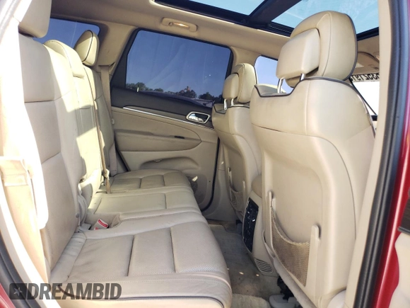 2015 Jeep Grand Cherokee Overland with VIN 1C4RJFCT5FC852946, listed as a Copart auction lot 53521915 with 186,002 mi miles and Clean Title. Bid and sale history available at carsss.com. Image 11.
