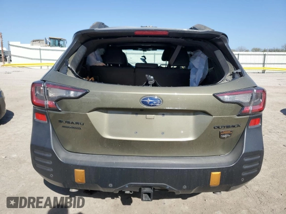 2023 Subaru Outback Wilderness with VIN 4S4BTGUD5P3172938, listed as a Copart auction lot 52892625 with 25,515 mi miles and Salvage title. Bid and sale history available at DreamBid. Image 6.