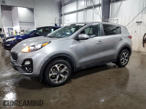 2022 Kia Sportage LX with VIN KNDPMCAC7N7002128, listed as a Copart auction lot 75682934 with 45,522 mi miles and Salvage Title. Bid and sale history available at DreamBid. Image 1.