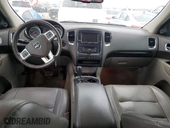 2013 Dodge Durango Crew with VIN 1C4SDHDTXDC552531, listed as a Copart auction lot 50353595 with 181,386 mi miles and Salvage title. Bid and sale history available at DreamBid. Image 8.