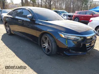 2021 Honda Accord Touring with VIN 1HGCV2F91MA022025, listed as a IAAI auction lot 42048514 with 47,630 mi miles and . Bid and sale history available at DreamBid. Image 1.