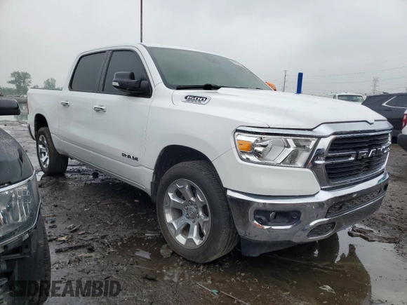 2020 Ram 1500 Big Horn with VIN 1C6SRFFT0LN166777, listed as a Copart auction lot 59682645 with 83,231 mi miles and Salvage title. Bid and sale history available at DreamBid. Image 4.