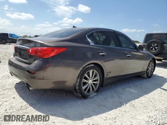 2016 Infiniti Q50 3.0t Premium with VIN JN1EV7AP7GM300734, listed as a Copart auction lot 55263025 with 125,987 mi miles and Clean Title. Bid and sale history available at carsss.com. Image 3.