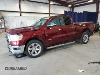 2019 Ram 1500 Big Horn z VIN 1C6RREBT3KN639486, wystawiony jako Copart lot #64940864 z przebiegiem 63 879 mil mil oraz Szkoda całkowita • Salvage title. Historia ofert i sprzedaży dostępna na DreamBid. Obrazek 1.
