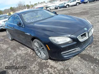 2013 BMW 6 Series 650i xDrive with VIN WBA6B4C53DD098536, listed as a IAAI auction lot 41825107 with 999,999 mi miles. Bid and sale history available at carsss.com. Image 1.