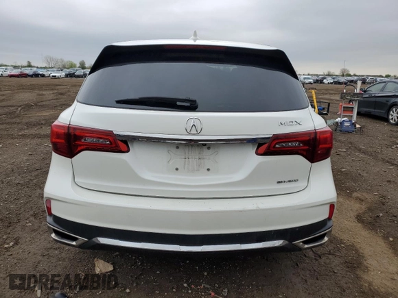 2018 Acura MDX Technology with VIN 5J8YD4H53JL008190, listed as a Copart auction lot 55620065 with 70,180 mi miles and Salvage title. Bid and sale history available at DreamBid. Image 6.