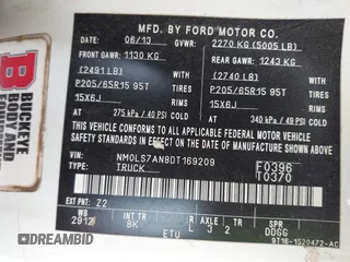2013 Ford Transit Connect XL with VIN NM0LS7AN8DT169209, listed as a IAAI auction lot 42429405 with 107,943 mi miles and . Bid and sale history available at DreamBid. Image 9.