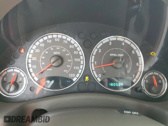 2007 Jeep Liberty Limited z VIN 1J4GK58K37W525728, wystawiony jako Copart lot #75100254 z przebiegiem 180 529 mil mil oraz Szkoda całkowita • Salvage title. Historia ofert i sprzedaży dostępna na DreamBid. Obrazek 9.