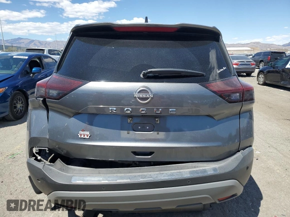 2022 Nissan Rogue S with VIN 5N1BT3AA3NC709144, listed as a Copart auction lot 56034605 with 56,104 mi miles and Salvage title. Bid and sale history available at DreamBid. Image 6.