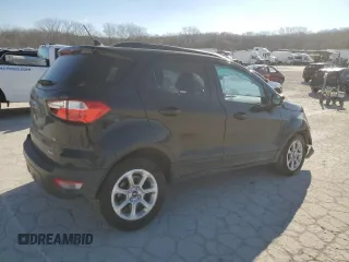2020 Ford EcoSport SE with VIN MAJ6S3GL4LC376036, listed as a Copart auction lot 84541324 with 66,973 mi miles and Salvage Title. Bid and sale history available at DreamBid. Image 3.