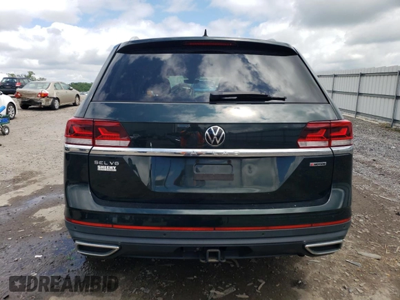 2021 Volkswagen Atlas SEL Premium with VIN 1V2TR2CA8MC516807, listed as a Copart auction lot 56819505 with 65,111 mi miles and Salvage title. Bid and sale history available at DreamBid. Image 6.