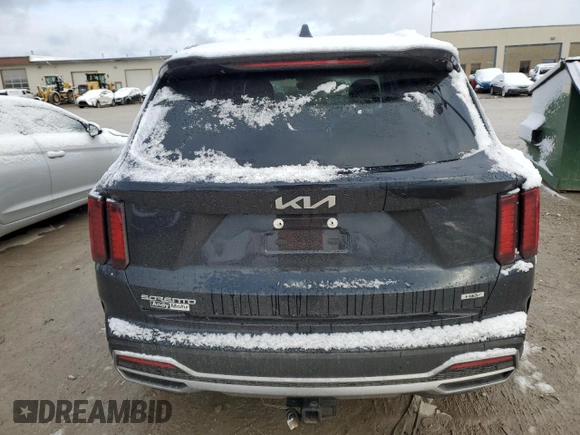 2023 Kia Sorento Hybrid EX with VIN KNDRHDLG9P5173593, listed as a Copart auction lot 81677854 with 20,084 mi miles and Salvage Title. Bid and sale history available at carsss.com. Image 6.