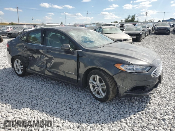 2018 Ford Fusion Hybrid S with VIN 3FA6P0UU8JR145166, listed as a Copart auction lot 71016294 with 54,817 mi miles and Salvage Title. Bid and sale history available at carsss.com. Image 4.