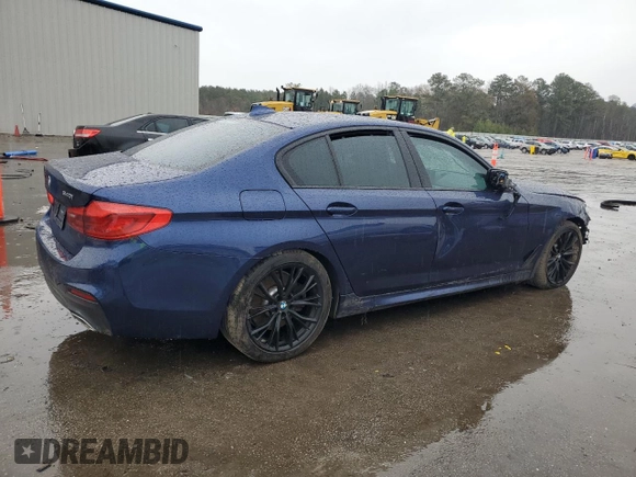 2019 BMW 5 Series 540i xDrive with VIN WBAJE7C56KWW17843, listed as a Copart auction lot 41979375 with Not Provided miles and Salvage Title. Bid and sale history available at DreamBid. Image 3.