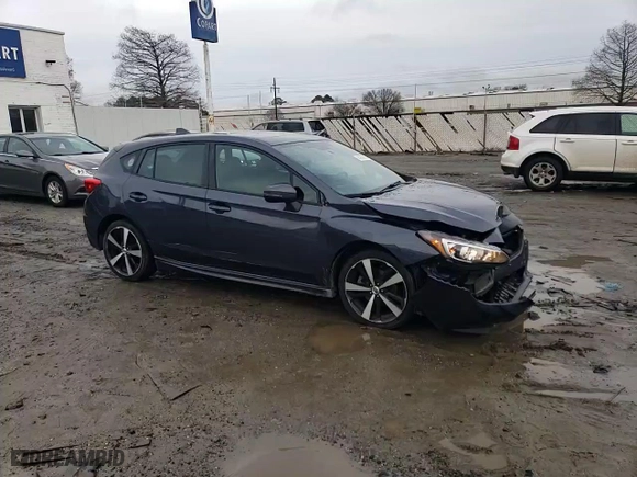 2017 Subaru Impreza Sport with VIN 4S3GTAM65H3730023, listed as a Copart auction lot 45267065 with 81,002 mi miles and Salvage Title. Bid and sale history available at carsss.com. Image 10.