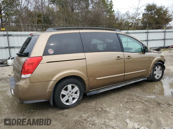 2004 Nissan Quest S with VIN 5N1BV28UX4N334537, listed as a Copart auction lot 48255935 with 95,403 mi miles and Clean Title. Bid and sale history available at carsss.com. Image 3.
