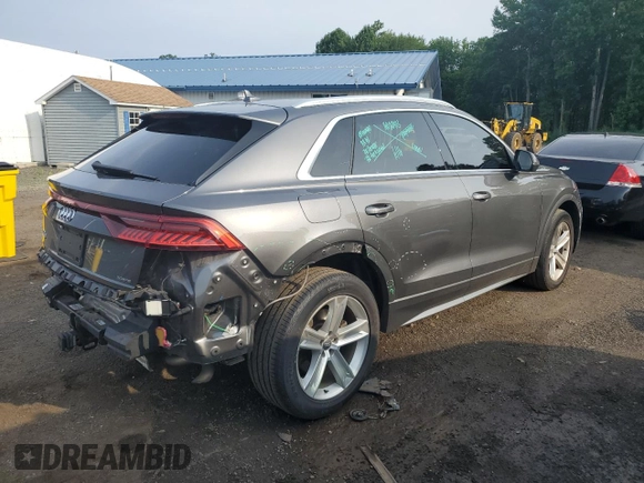 2019 Audi Q8 Premium z VIN WA1AVAF10KD020279, wystawiony jako Copart lot #63042205 z przebiegiem 102 032 mil mil oraz Szkoda całkowita • Salvage title. Historia ofert i sprzedaży dostępna na DreamBid. Obrazek 3.