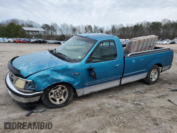 1998 Ford F-150 z VIN 1FTDF17W2WNA09312, wystawiony jako Copart lot #48290845 z przebiegiem 167 417 mil mil oraz Szkoda całkowita • Salvage title. Historia ofert i sprzedaży dostępna na DreamBid. Obrazek 1.