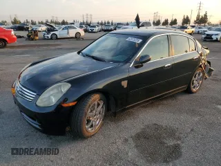 2004 Infiniti G35 w/Leather with VIN JNKCV51E44M109872, listed as a Copart auction lot 42873225 with 140,228 mi miles and Salvage Title. Bid and sale history available at DreamBid. Image 1.