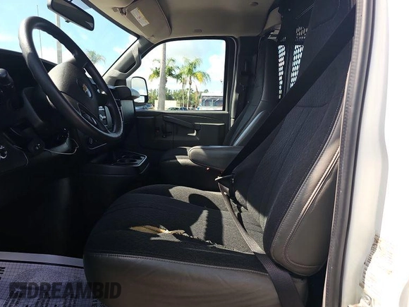 2019 Chevrolet Express Cargo with VIN 1GCWGAFGXK1311576, listed as a IAAI auction lot 42849741 with 157,295 mi miles and . Bid and sale history available at DreamBid. Image 15.