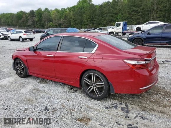 2016 Honda Accord Sport z VIN 1HGCR2F5XGA064568, wystawiony jako Copart lot #54691155 z przebiegiem 131 776 mil mil oraz Szkoda całkowita • Salvage title. Historia ofert i sprzedaży dostępna na DreamBid. Obrazek 2.